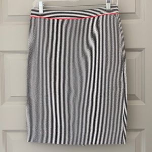 J Crew nautical pencil skirt